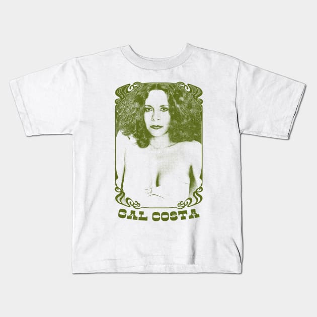 Gal Costa \/\/\/ Retro Original Fan Art Design Kids T-Shirt by DankFutura